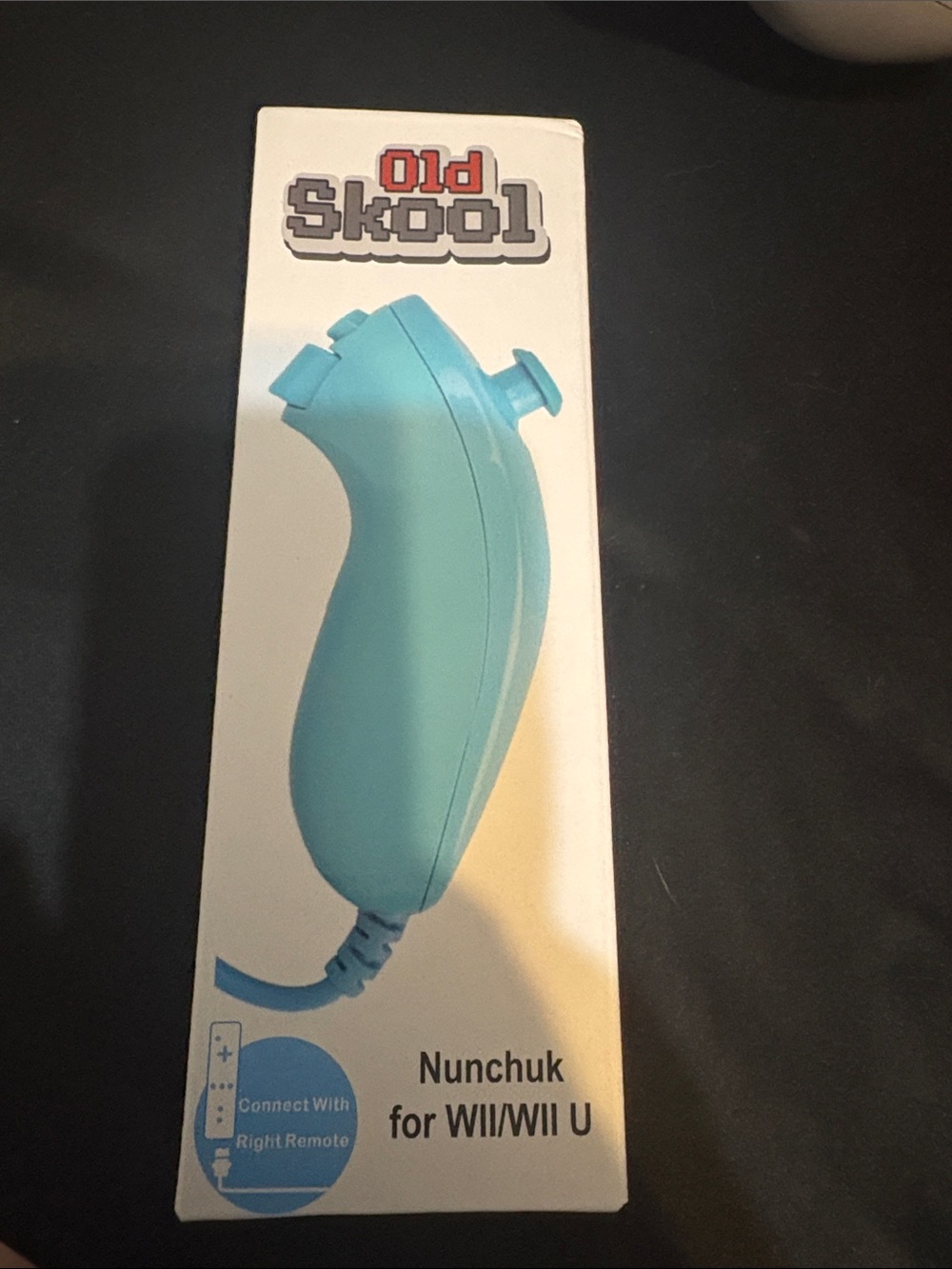 Blue Nunchuk Controller for Wii/Wii U